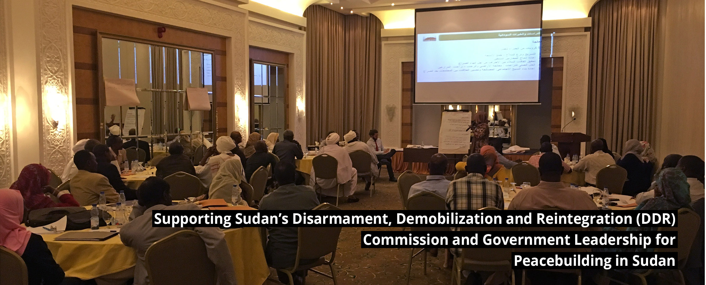 slide-7 Supporting Sudan’s Disarmament, Demobilization and Reintegration (DDR) Commission and Government Leadership for Peacebuilding in Sudan